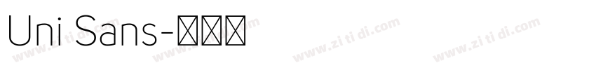 Uni Sans字体转换